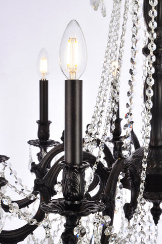 Rosalia 10 light Dark Bronze Chandelier Clear Royal Cut Crystal