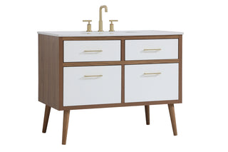 42 inch bathroom vanity in White