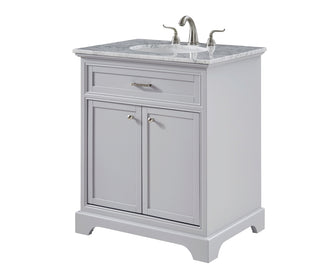 30 In. Single Bathroom Vanity Set In Light Grey