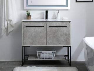 36 inch  Single Bathroom Vanity in Concrete Grey