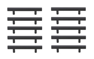 Dior 4" Center to Center Matte Black Bar Pull Multipack (set of 10)