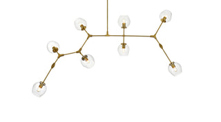 Cavoli 74 inch Chandelier in Brass