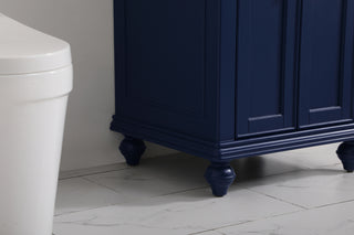 24 inch Single bathroom vanity in blue