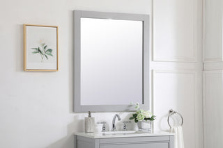 Aqua rectangle vanity mirror 30 inch in Grey