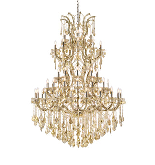 Maria Theresa 61 light Golden Teak Chandelier Golden Teak (Smoky) Royal Cut Crystal