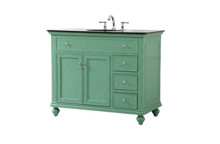 42 inch Single bathroom vanity in vintage mint