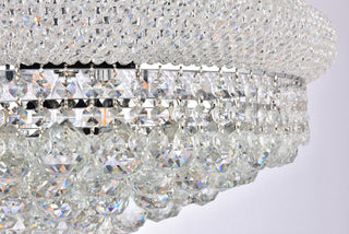 Primo 18 light Chrome Flush Mount Clear Royal Cut Crystal