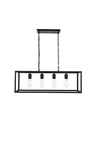 Resolute 4 light black Pendant