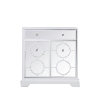32 in. mirrored cabinet in white
