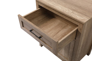 24 Inch Wide Bathroom Storage Freestanding Cabinet In Natural Oak
