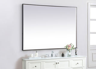 Pier 42x60 inch LED mirror with adjustable color temperature 3000K/4200K/6400K in black