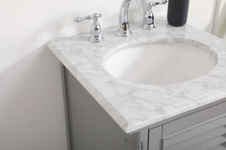 19 inch Single bathroom vanity in grey