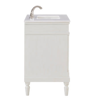 30 In. Single Bathroom Vanity Set In Antique White