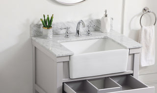 30 inch backsplash in carrara white