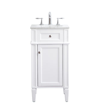 18 in. Single Bathroom Vanity set in white