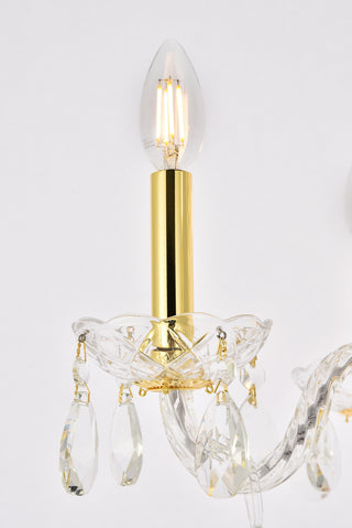 Princeton 4 light Gold Pendant Clear Royal Cut Crystal