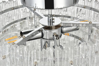 Emilia 15 inch Flush Mount Light  in Chrome