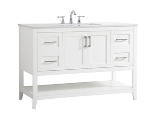 48 inch Single Bathroom Vanity in White