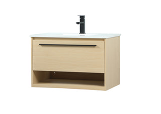 30 inch Single bathroom vanity in maple