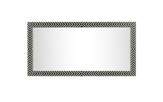 Rectangular mirror 60x30 inch in chevron