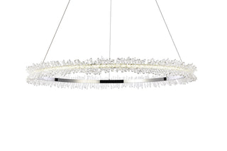 Laurel LED 34 inch Chrome pendant