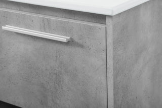 48 inch  Single Bathroom Floating Vanity in Concrete Grey