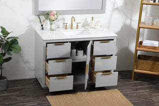48 inch Single bathroom vanity in grey