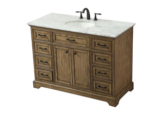 48 inch Single bathroom vanity in driftwood