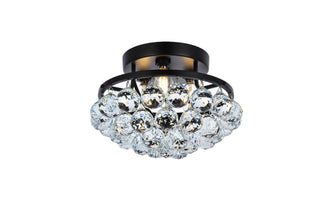 Corona 10 inch black flush mount