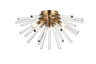 Sienna 18 inch crystal rod wall sconce in gold