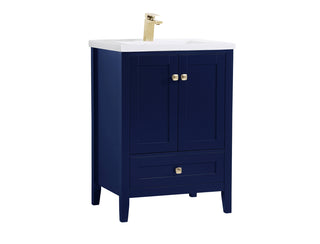 24 inch bathroom vanity in Blue