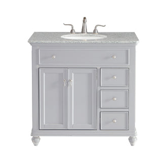 36 In. Single Bathroom Vanity Set In Light Grey