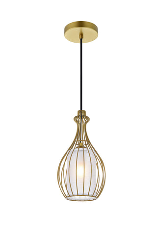 Miya 1 Light Brass Pendant