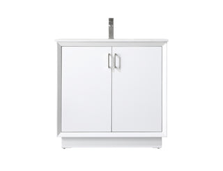 36 Inch SIngle Bathroom Vanity In White