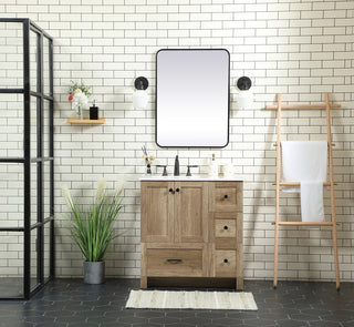 32 inch Single bathroom vanity in natural oak