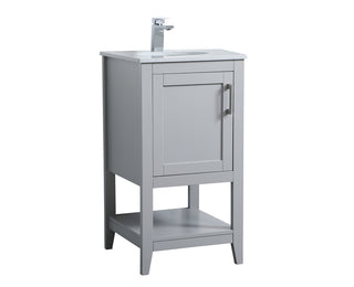 18 inch Single Bathroom Vanity in Grey