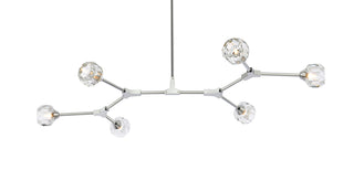 Zayne 6 Light Pendant in Chrome