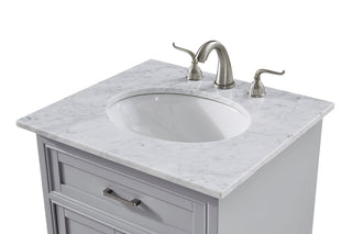 24 In. Single Bathroom Vanity Set In Light Grey