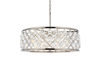 Madison 8 light polished Nickel Chandelier Clear Royal Cut Crystal