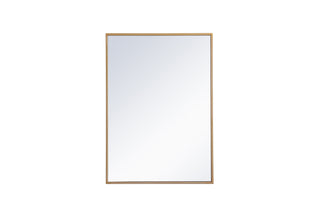 Metal mirror medicine cabinet 20 inch x 28 inch in Brass