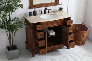 42 inch Single Bathroom Vanity in Teak