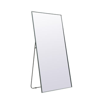 Metal Frame Rectangle Full Length Mirror 36x72 Inch in Silver