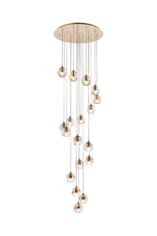 Eren 18 lights Gold pendant