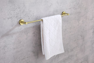 Alma 2-Piece Bathroom Hardware Set in Brushed Gold