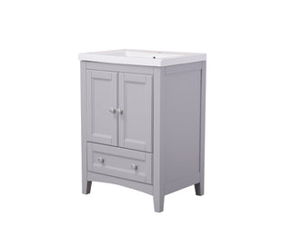 24 In. Single Bathroom Vanity Set In Medium Grey