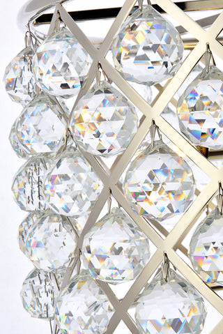 Madison 6 light polished nickel Pendant Clear Royal Cut Crystal