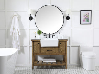 42 inch Single bathroom vanity in driftwood