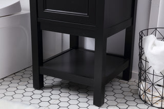 19 in. Single bathroom vanity set in Black