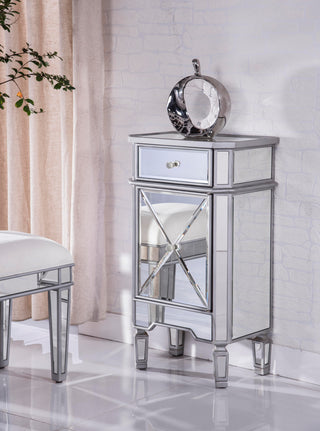 Vanity Table 42 in. x 18 in. x 31 in. in silver paint