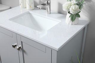 30 Inch SIngle Bathroom Vanity In Grey